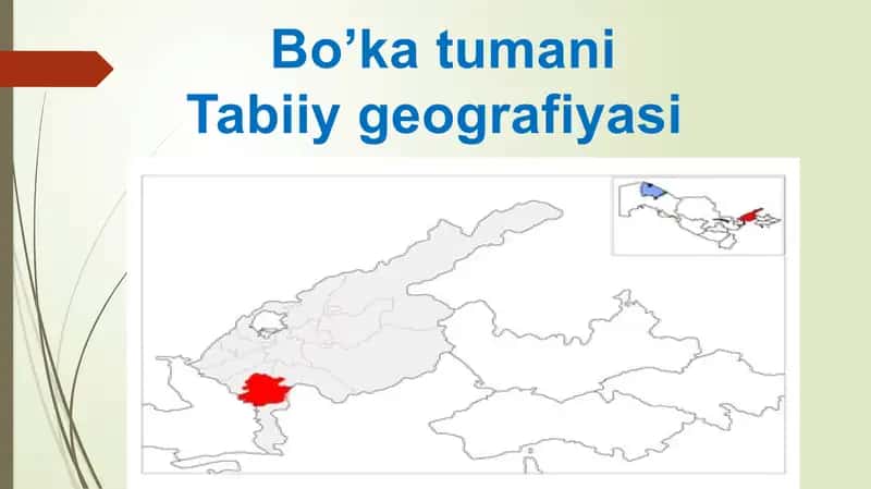 Bo’ka tumani tabiiy geografiyasi 1
