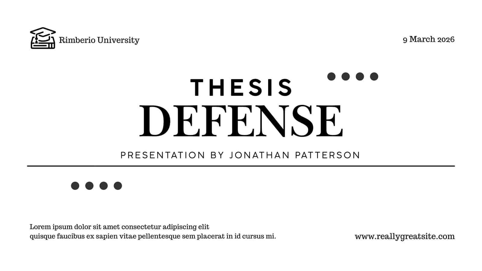 THESIS DEFENSE 1