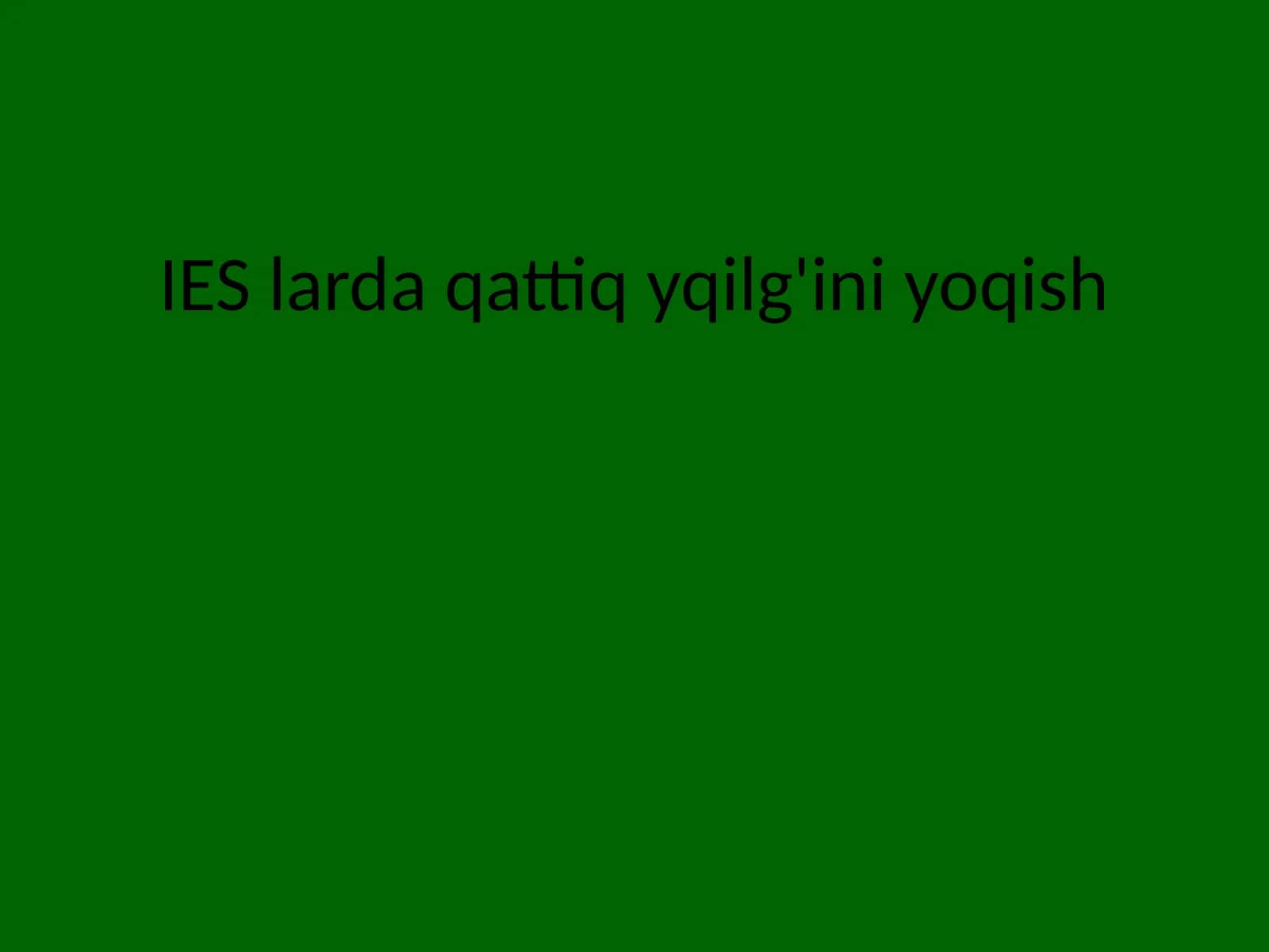 IES larda qattiq yoqilg'ini yoqish 1