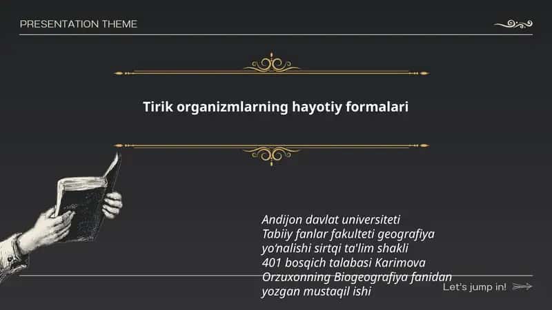 Biogeografiya fanidan yozilgan mustaqil ish 1