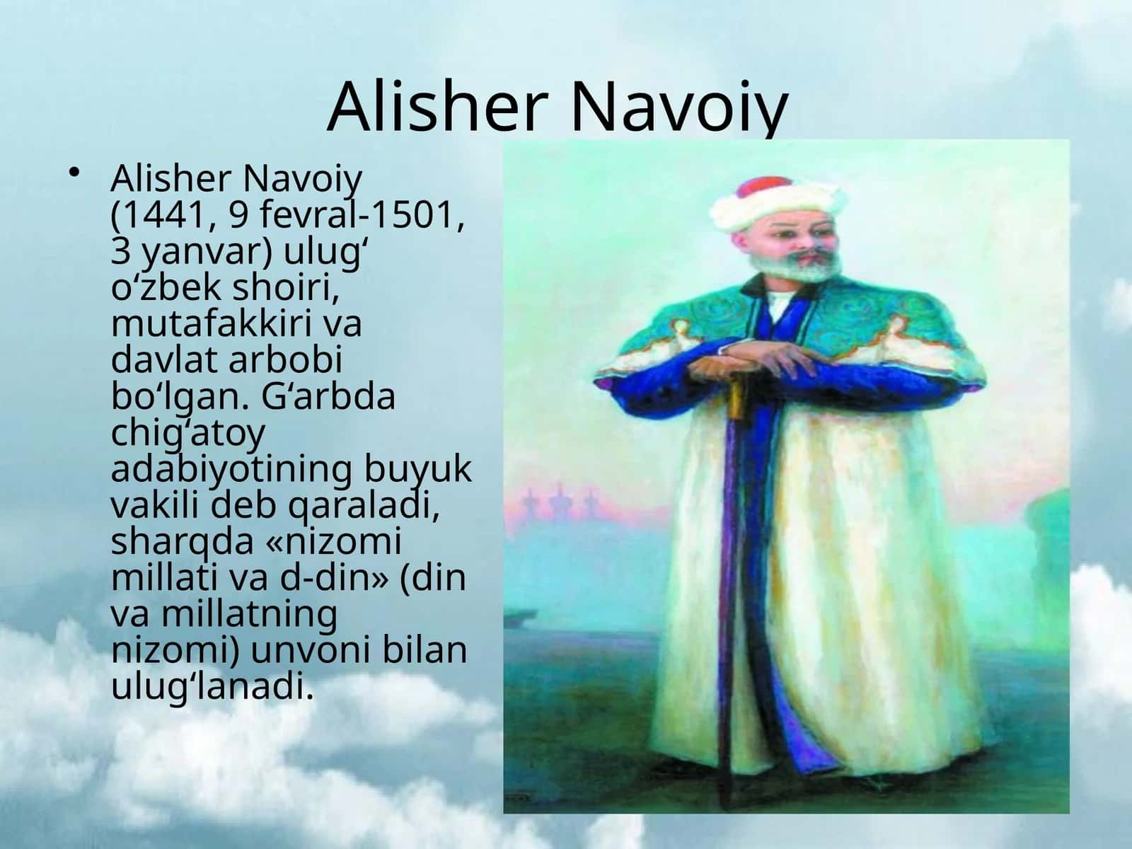 Alisher Navoiy 1