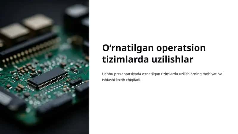 Uzilishlar (Interrupts) tushunchasi 1