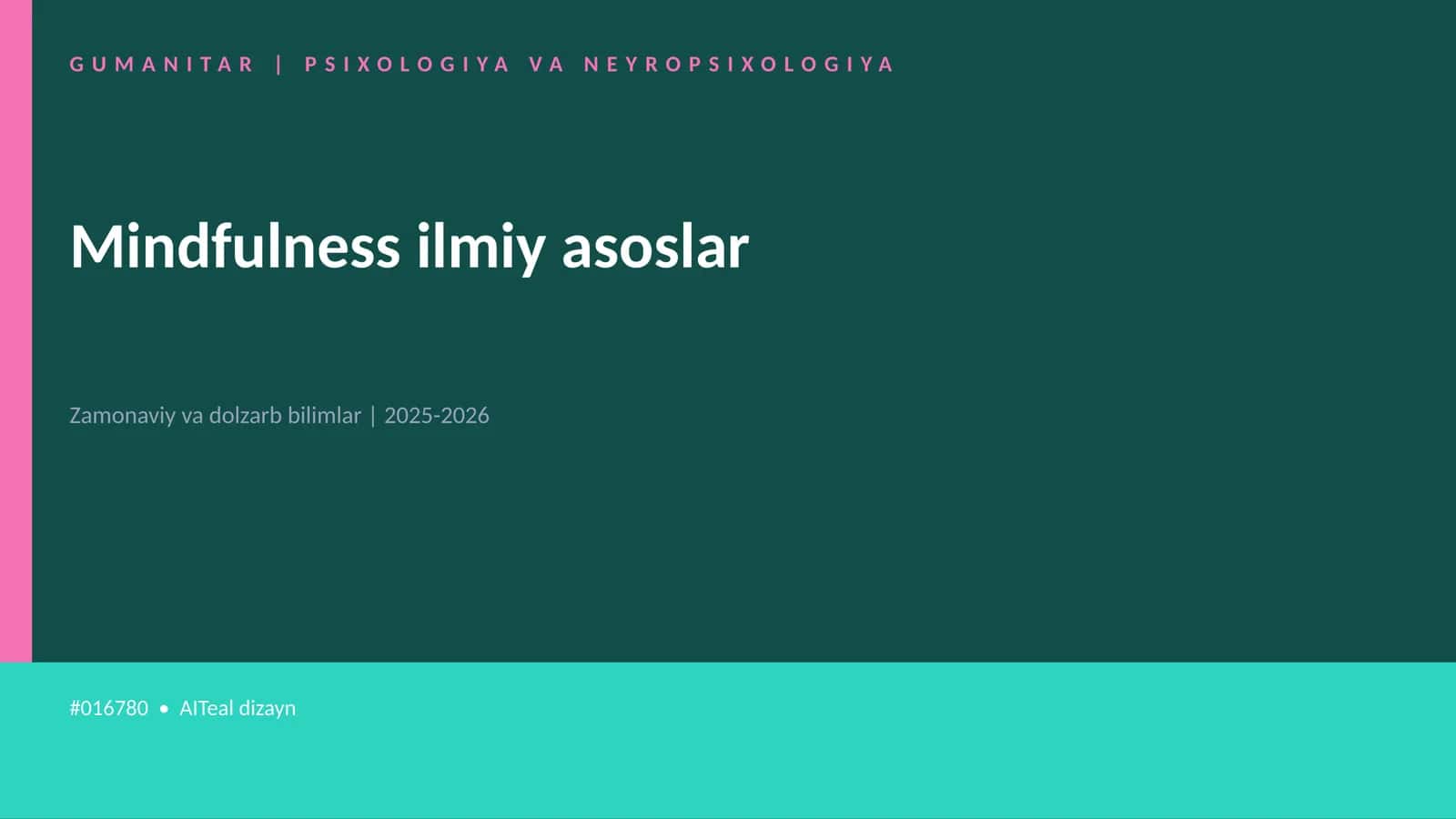 Mindfulness ilmiy asoslar 1