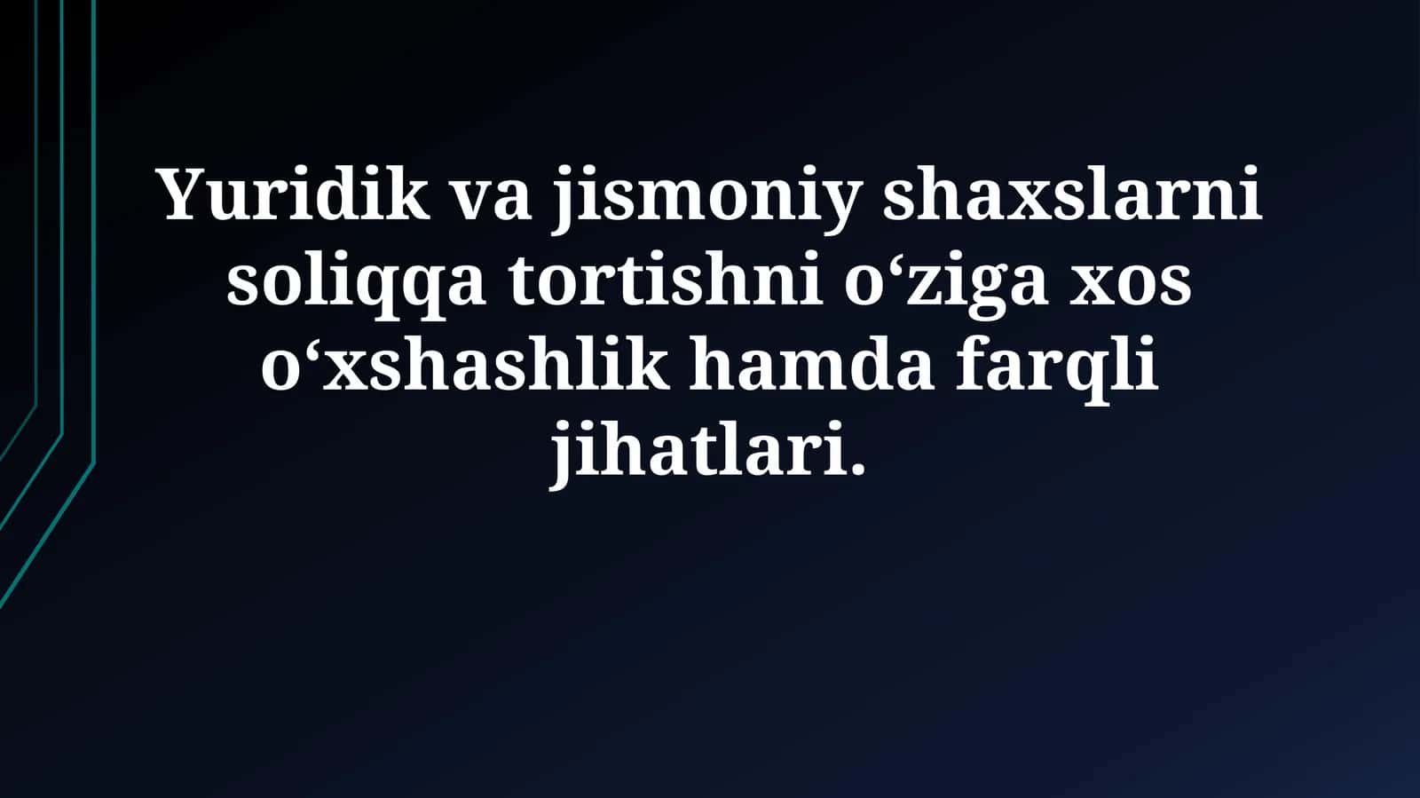 Soliqqa tortishning o'xshashliklari va farqlari 1