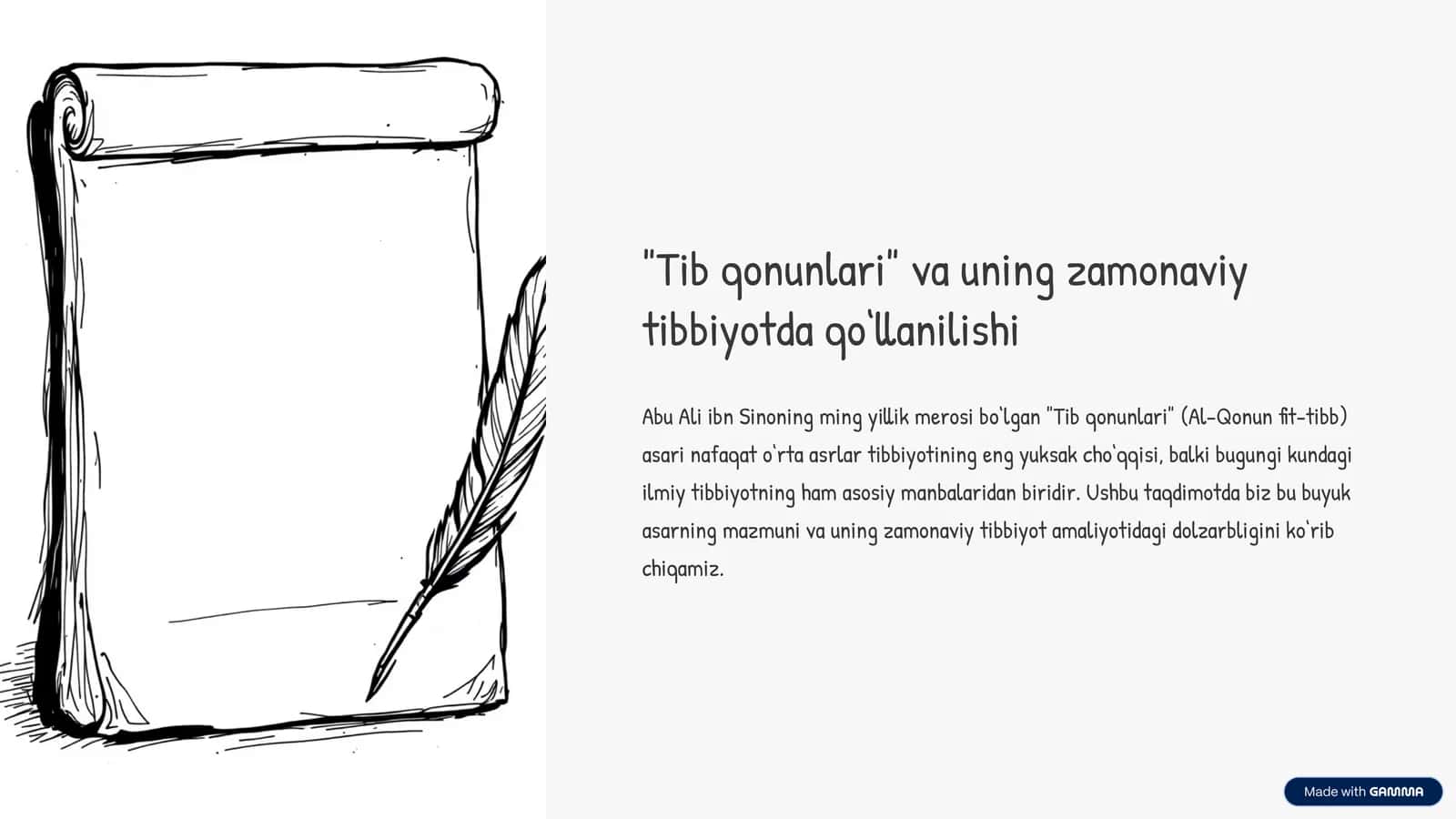 Tib qonunlari 1