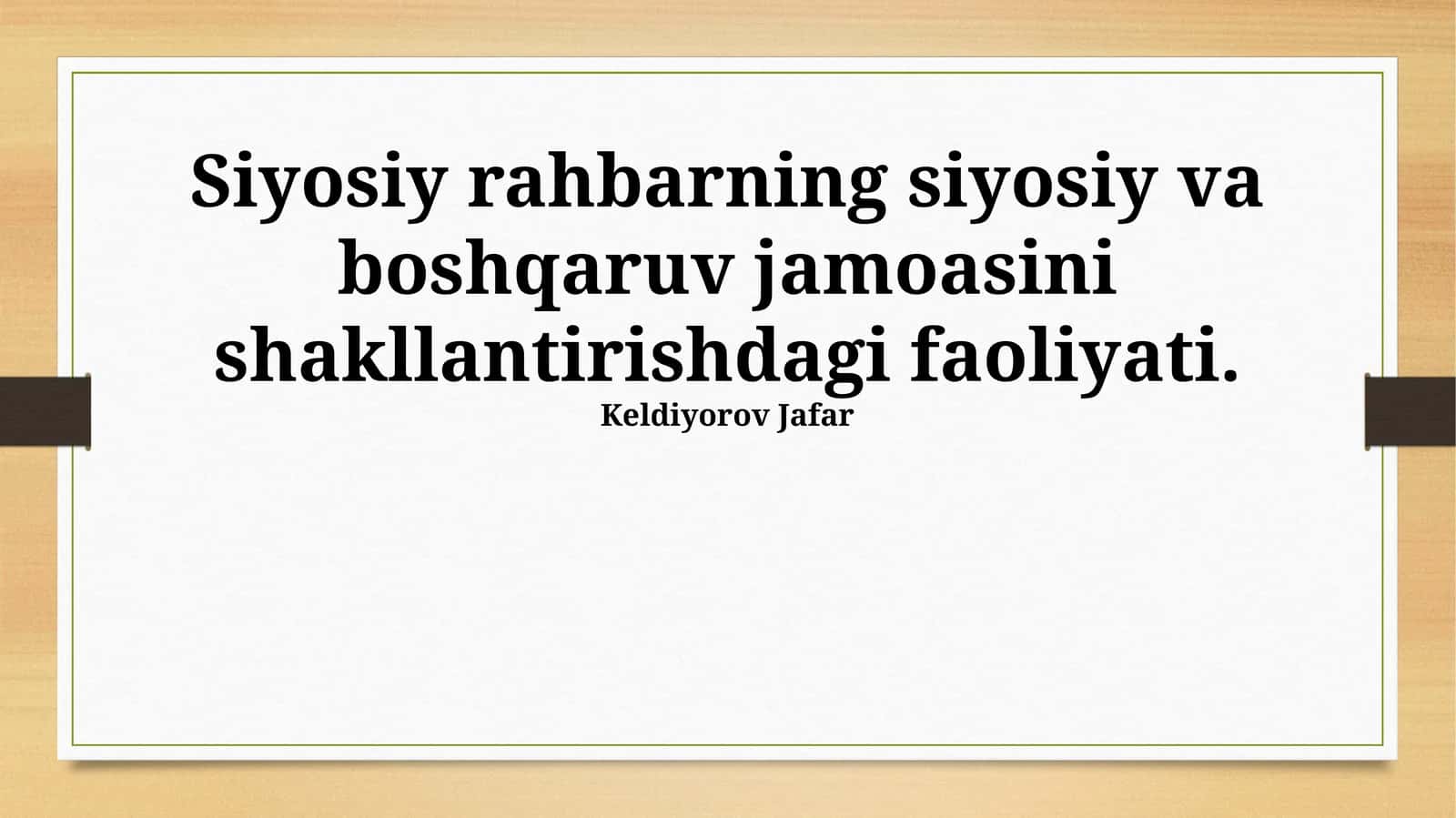 Muloqot va Axborot Almashinuvi 1