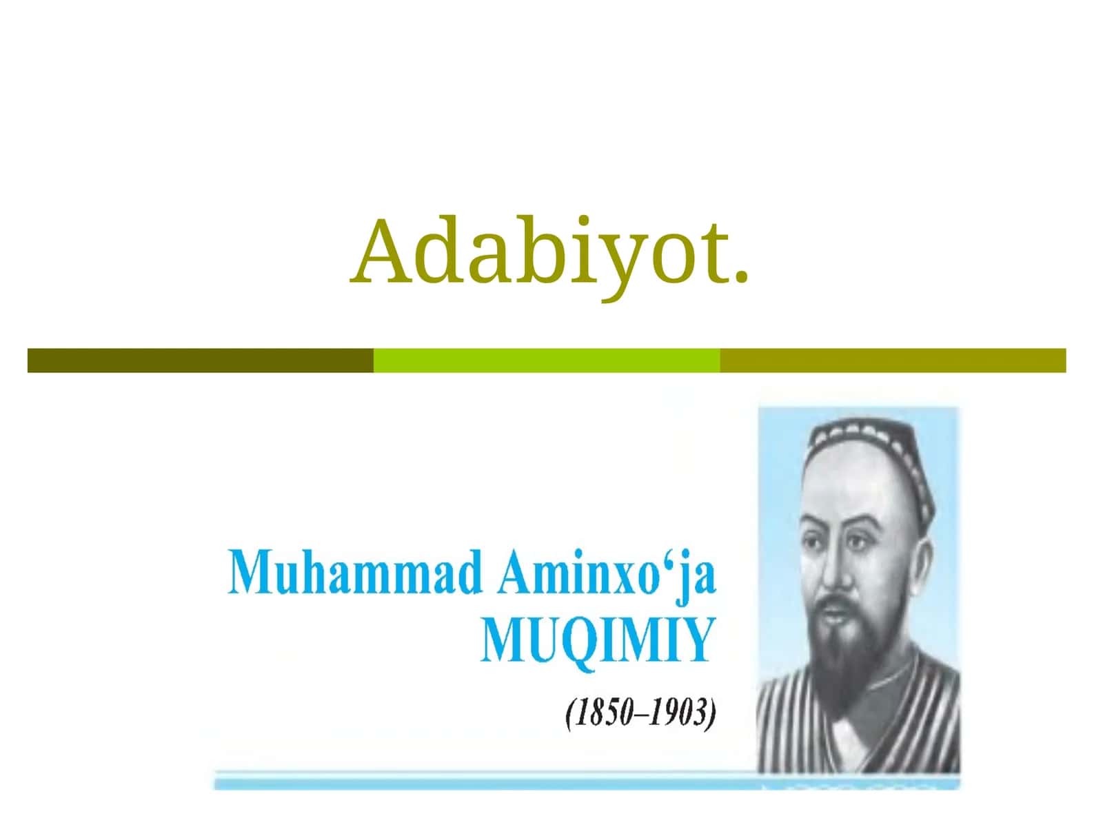 Muqimiyning ijodiy merosi 1