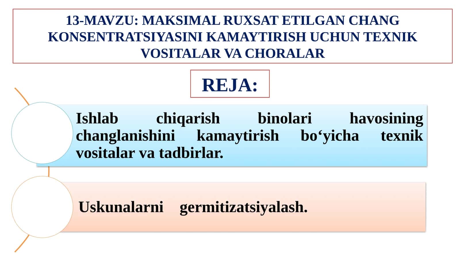 MAKSIMAL RUXSAT ETILGAN CHANG KONSENTRATSIYASINI KAMAYTIRISH UCHUN TEXNIK VOSITALAR VA CHORALAR 1