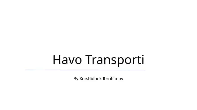 Havo Transporti 1