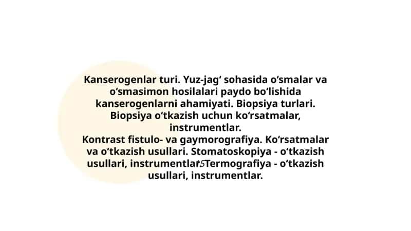 Ko‘rsatmalar va o‘tkazish usullari 1