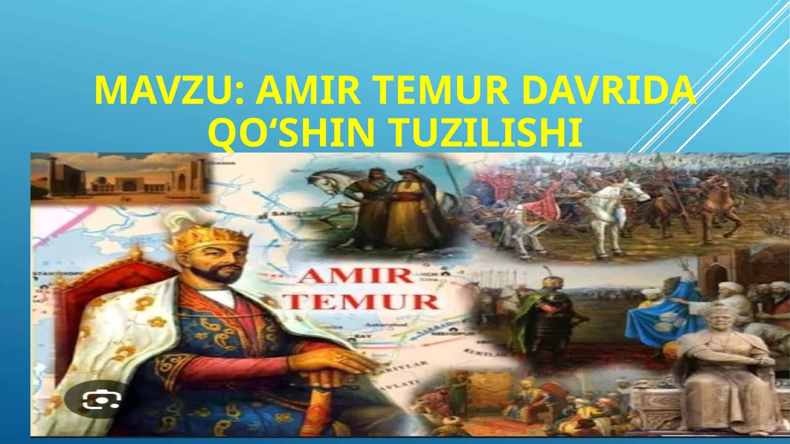 Amir Temur davrida qoʻshin tuzilishi 1