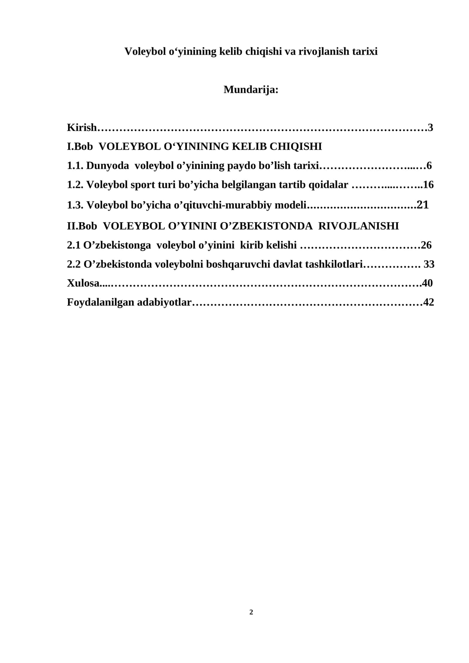 Voleybol o‘yinining kelib chiqishi va rivojlanish tarixi 1