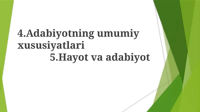 Hayot va adabiyot 1