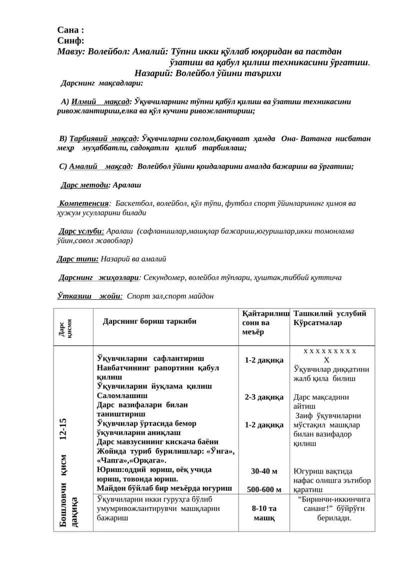 Волейбол: Амалий 1