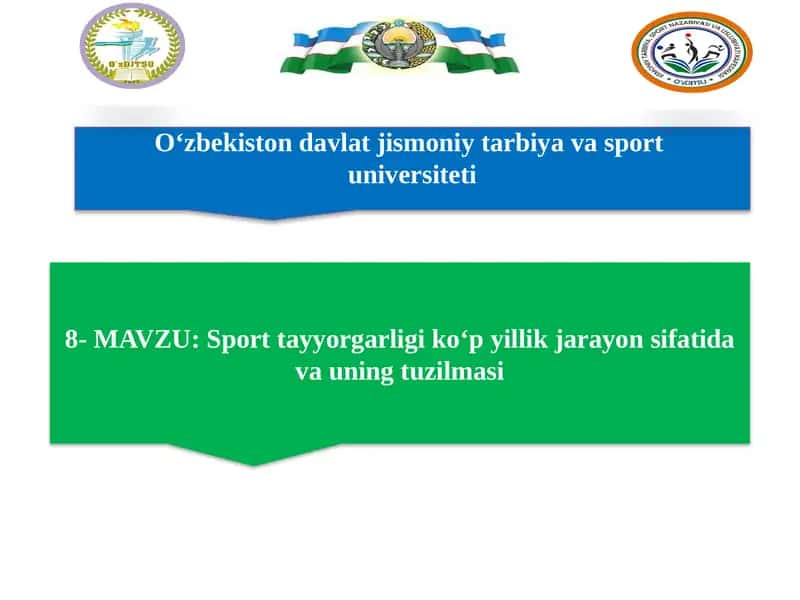 Sport tayyorgarligi koʻp yillik jarayon sifatida va uning tuzilmasi 1
