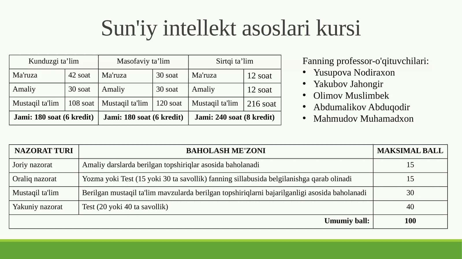 Sun'iy intellekt asoslari 1
