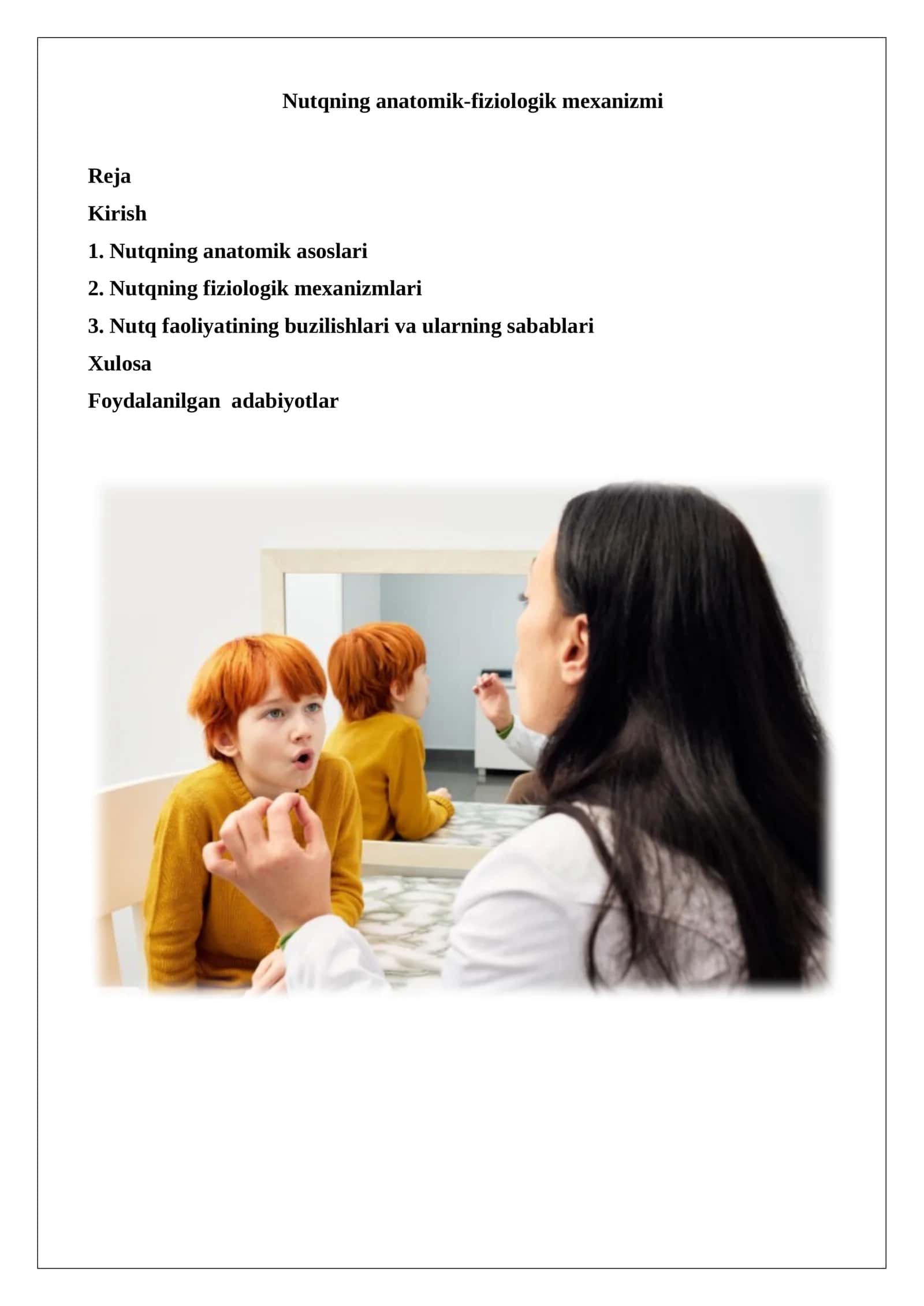 Nutqning anatomik-fiziologik mexanizmi 1