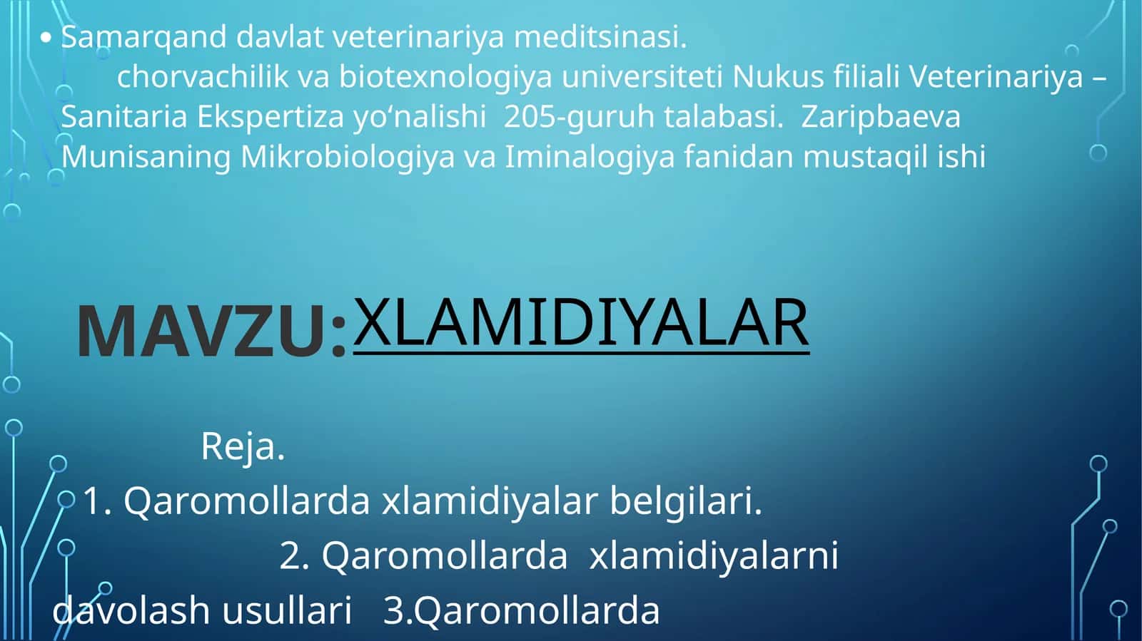 Qoramoldagi xlamidiya 1