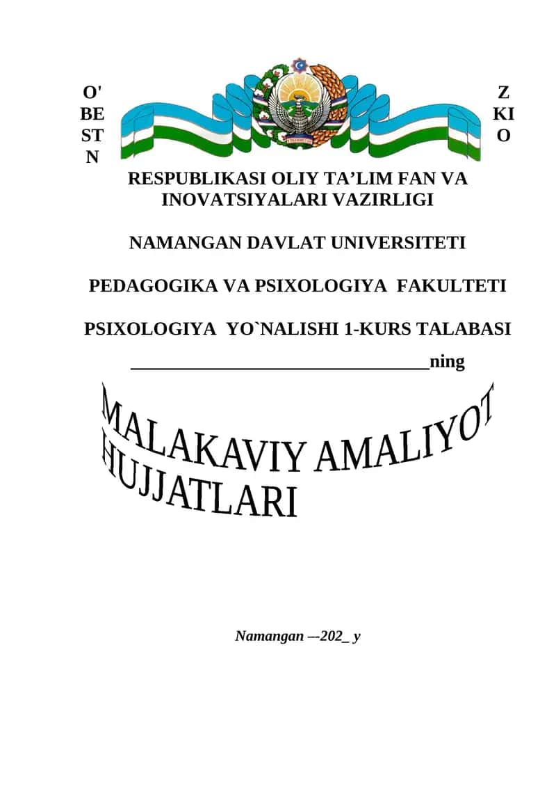 PSIXOLOGIYA YO`NALISHI 1-KURS TALABASI 1