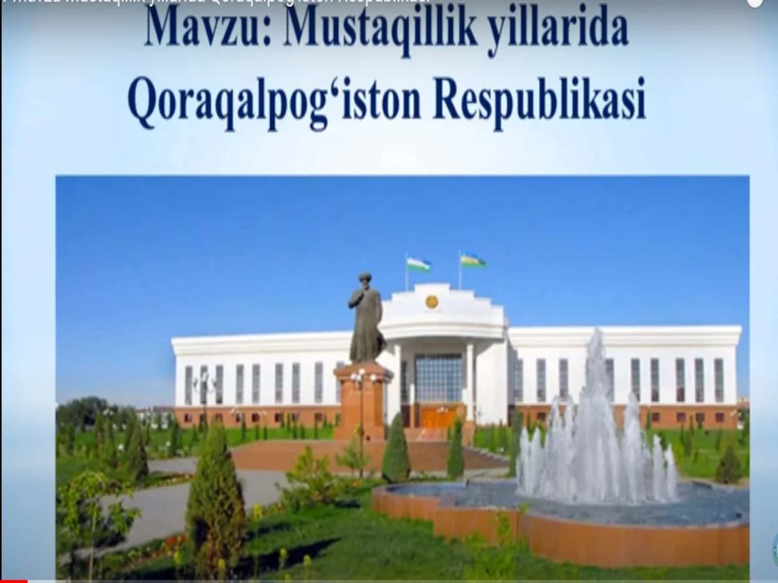 Mustaqillik yillarida Qoraqalpog'iston Respublikasi 1