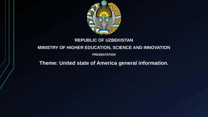 United State of America general information 1