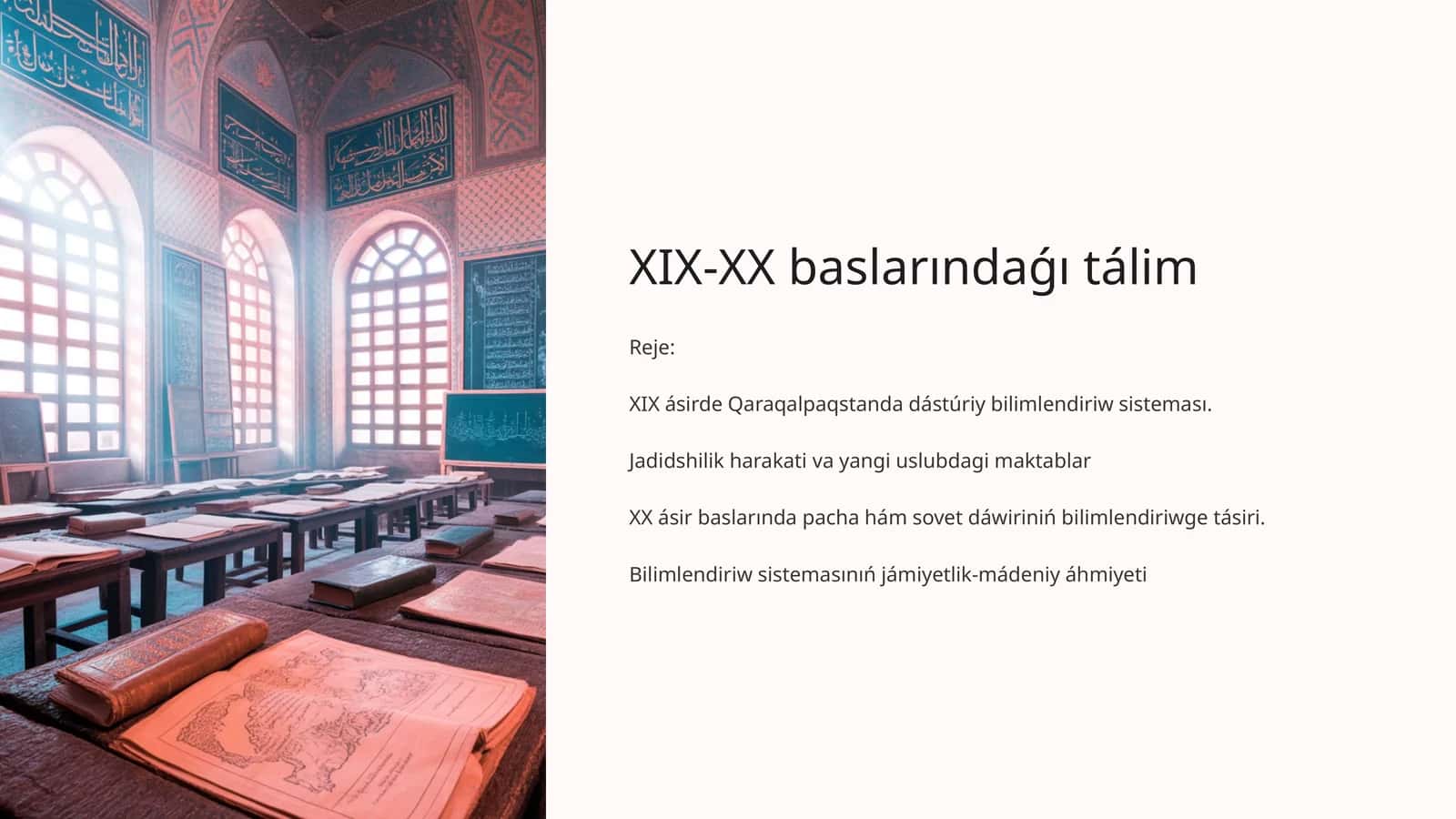 XIX-XX baslarındaǵı tálim 1