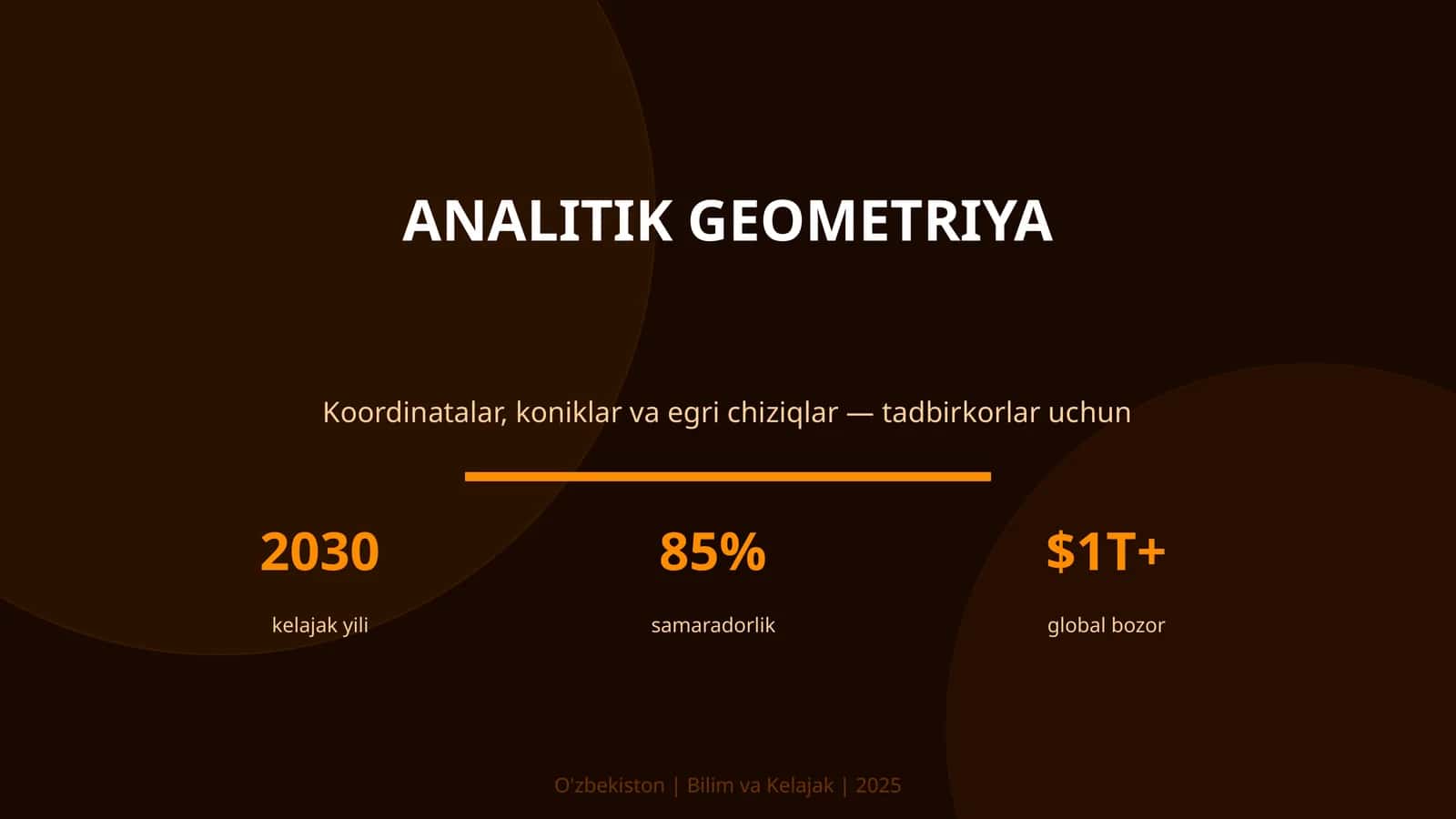 Analitik geometriya 1