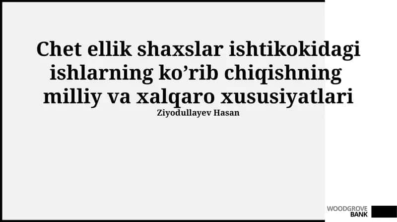 Milliy va xalqaro huquq 1