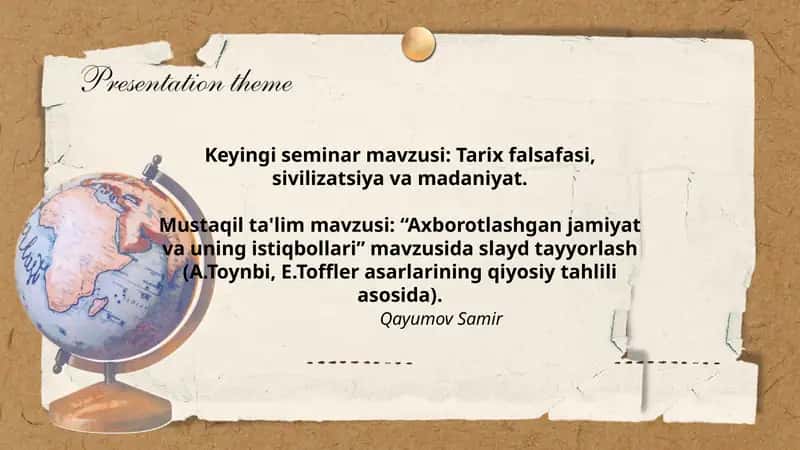 Axborotlashgan jamiyat va uning istiqbollari 1