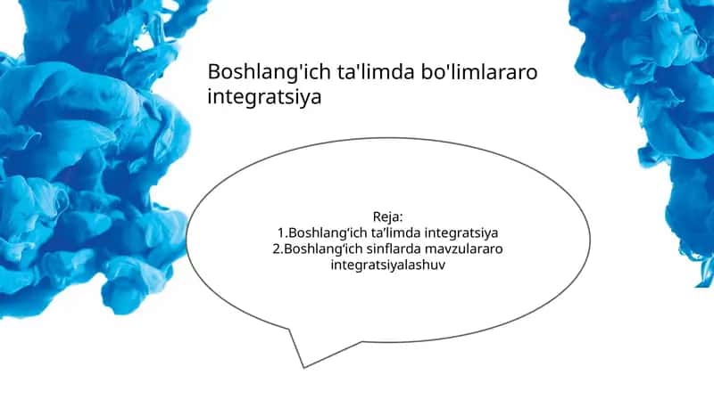 Boshlang'ich ta'limda bo'limlararo integratsiya 1