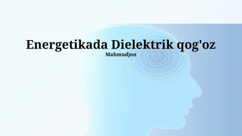 Dielektrik qog'oz 1
