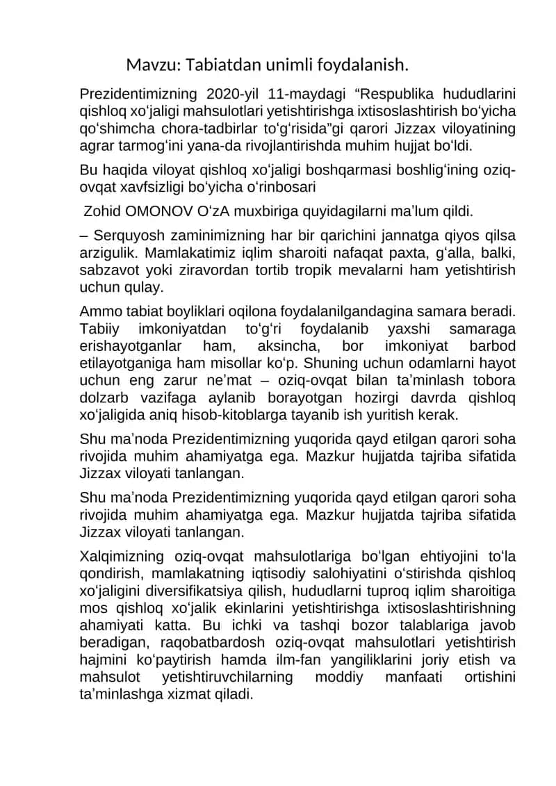 yashil iqtisodiyot 1