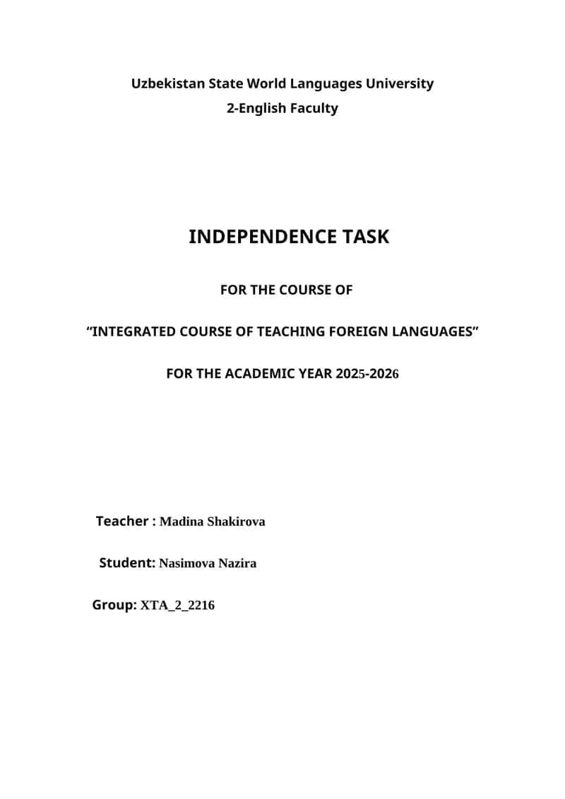 Principles of Language Assessment and Test Design 1