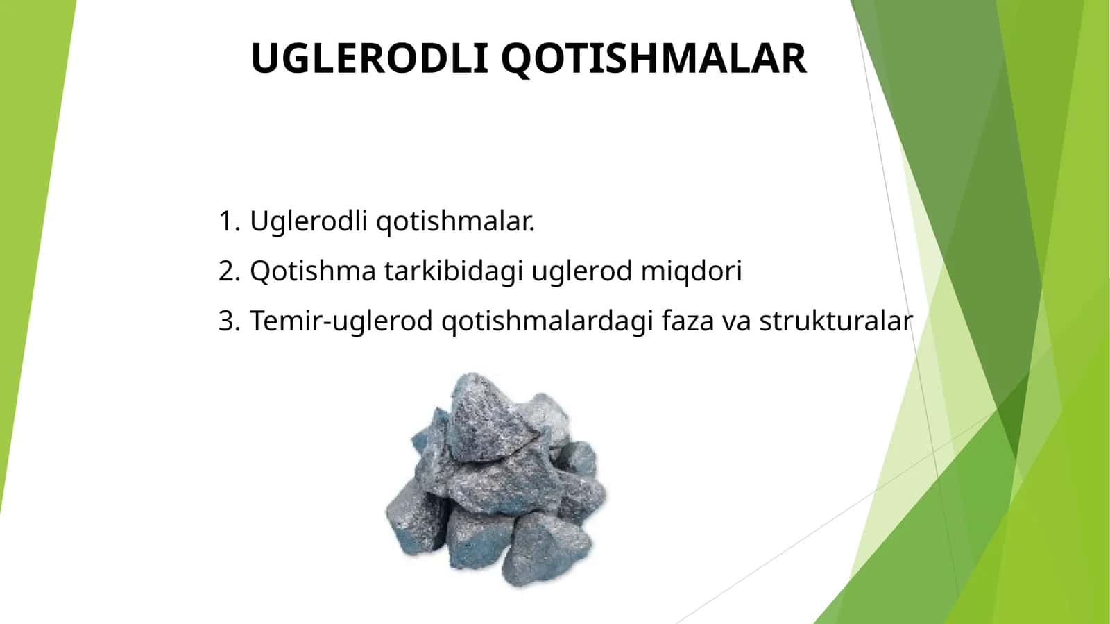 UGLERODLI QOTISHMALAR 1