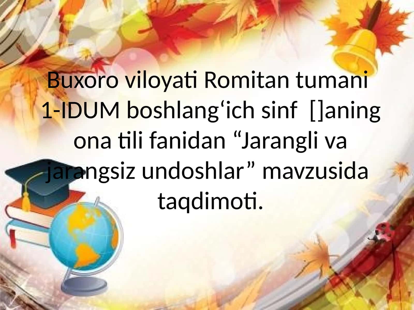 Jarangli va jarangsiz undoshlar 1