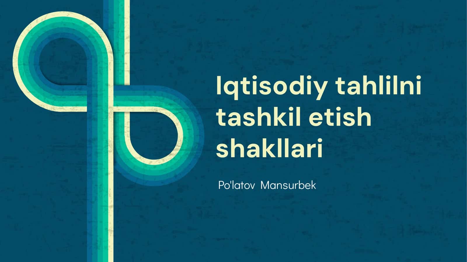 Iqtisodiy Tahlilni Tashkil Etish Shakllari 1