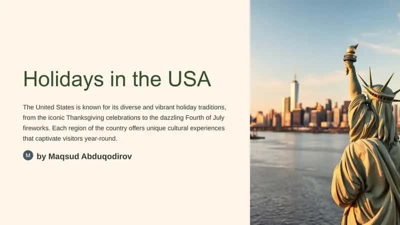 Holidays in the USA 1