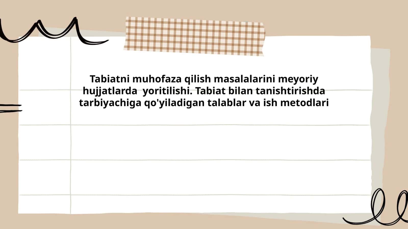 Tabiatni muhofaza qilish masalalari 1