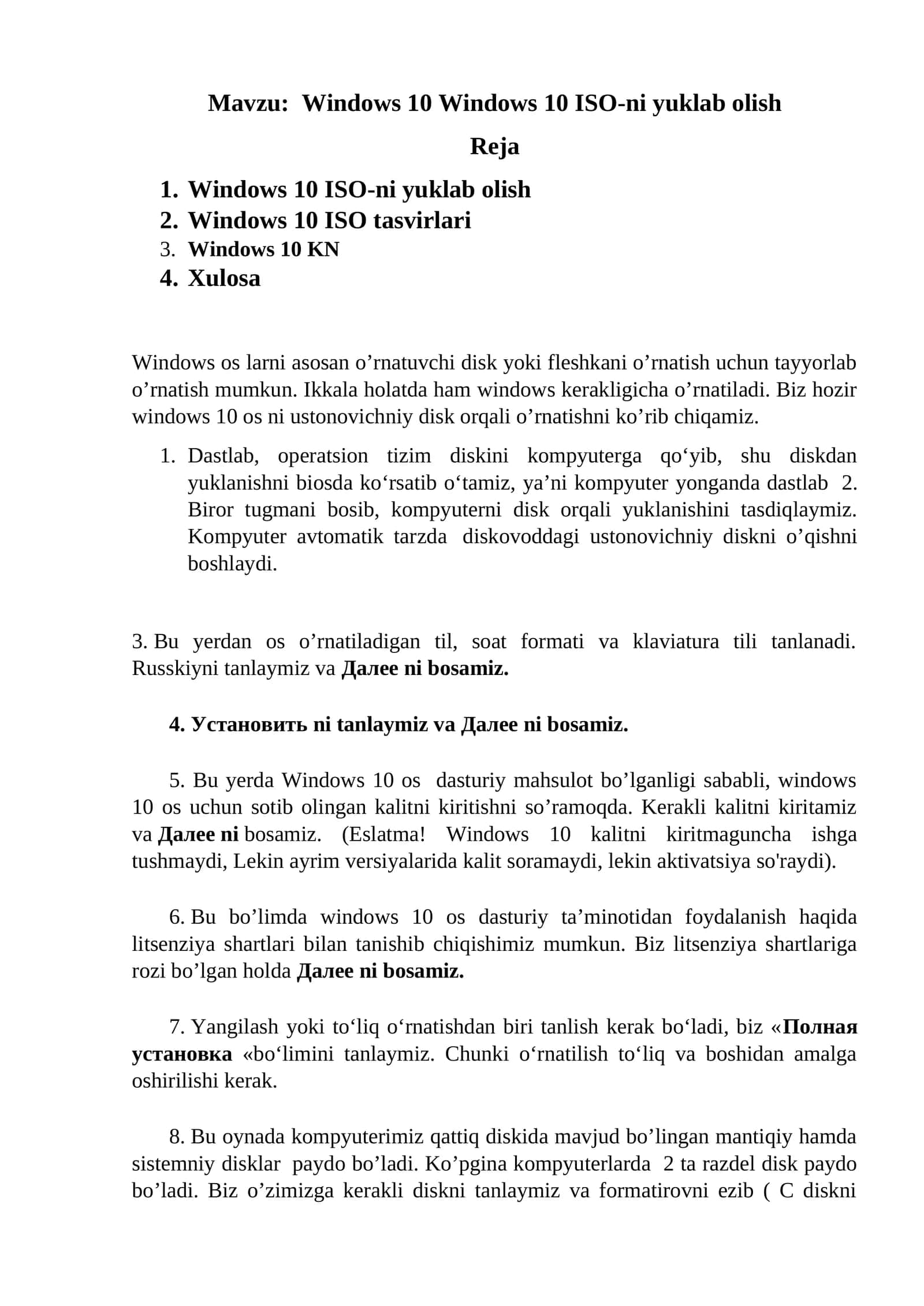 Windows 10 Windows 10 ISO-ni yuklab olish 1