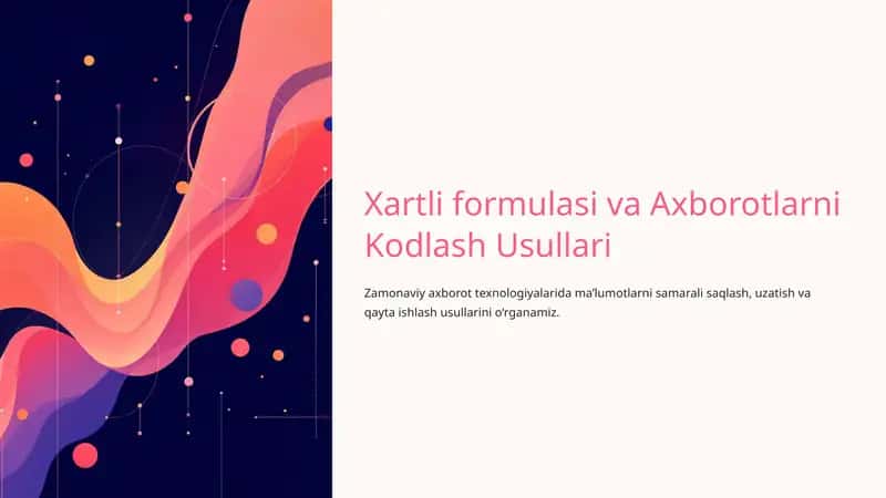 Axborotlarni Kodlash Usullari 1
