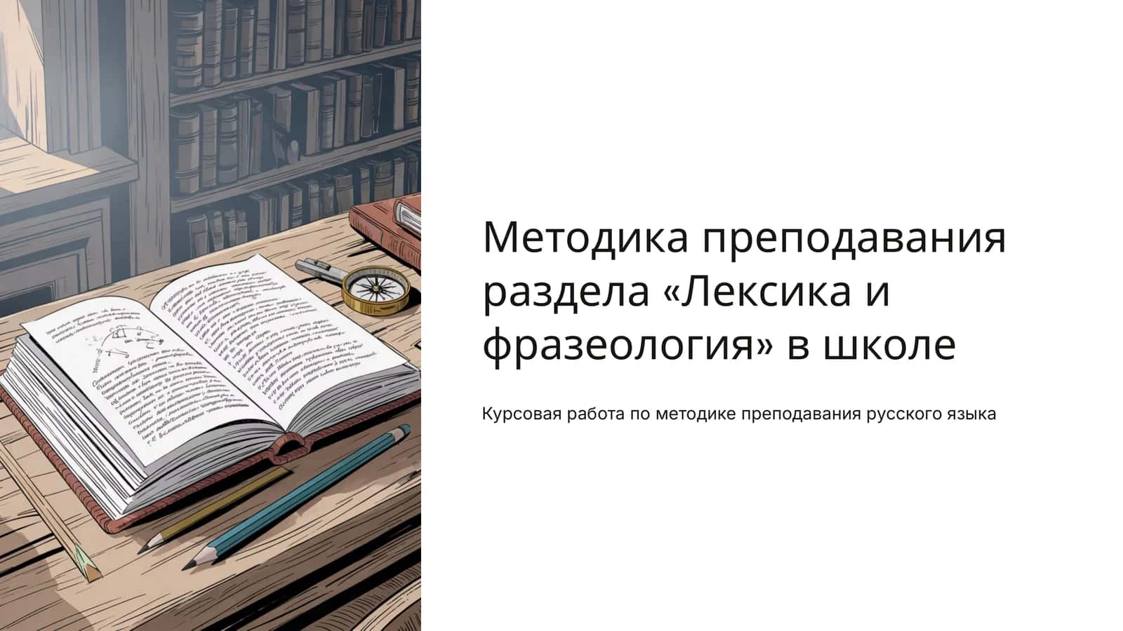Методика преподавания раздела «Лексика и фразеология» в школе 1