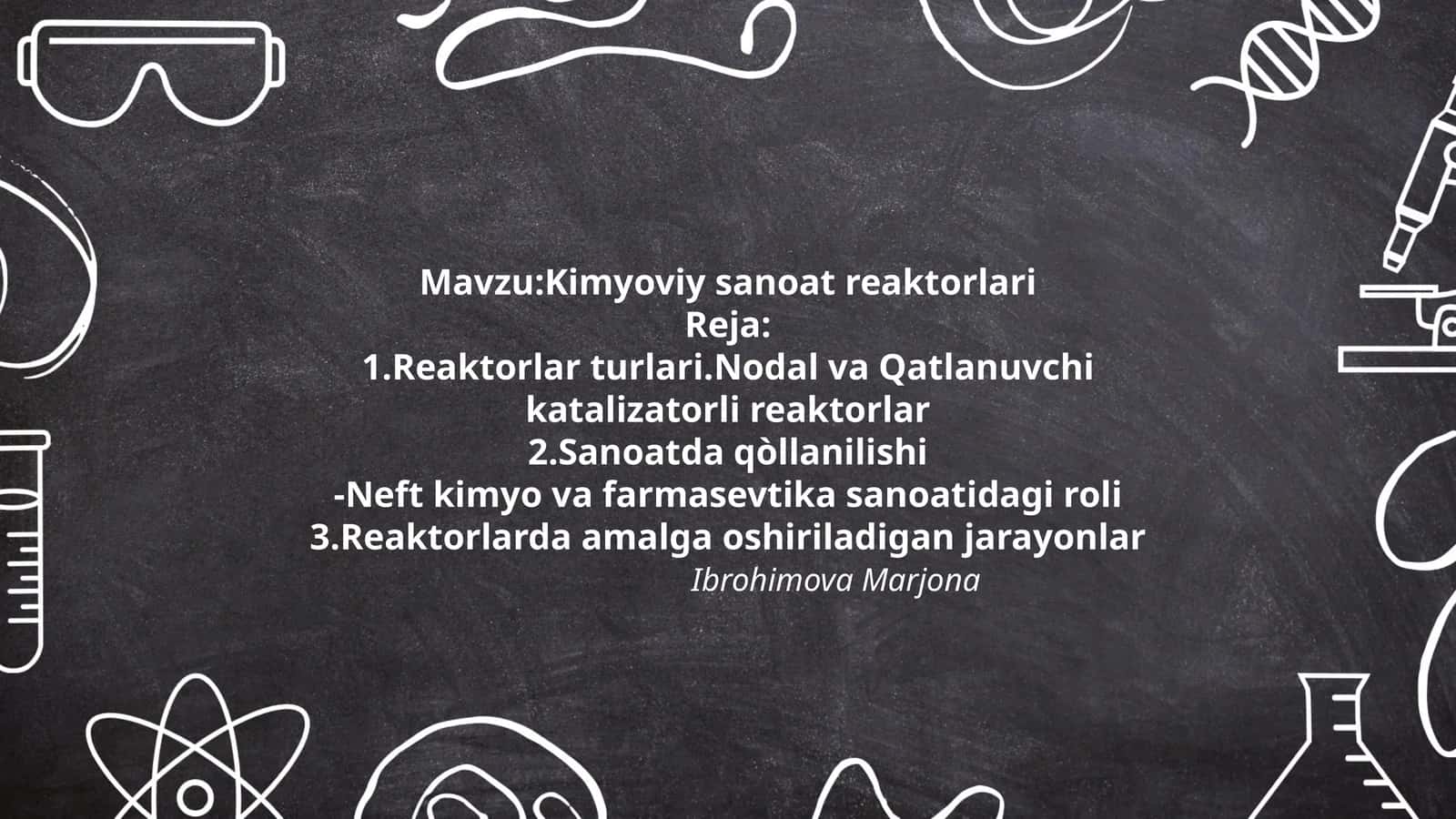 Kimyoviy sanoat reaktorlari 1