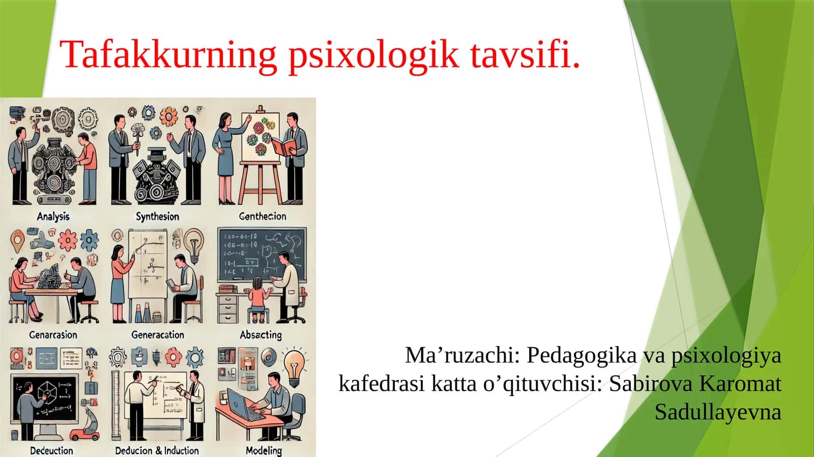 Tafakkurning psixologik tavsifi 1