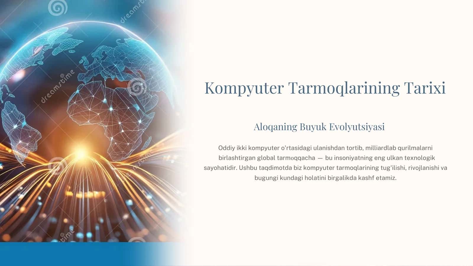 Kompyuter Tarmoqlarining Tarixi 1