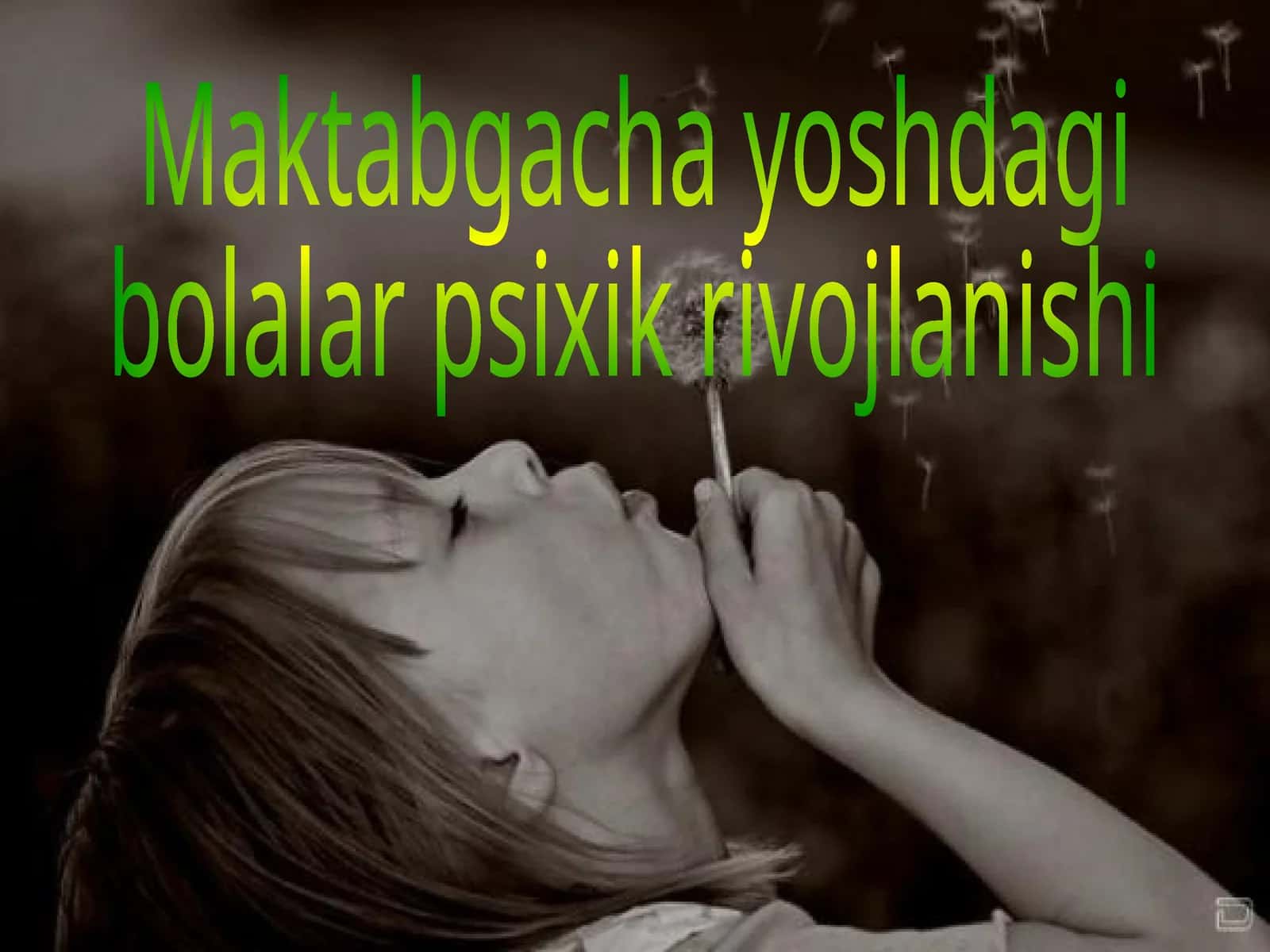 Maktabgacha yoshdagi bolalar psixologik vazifalari 1