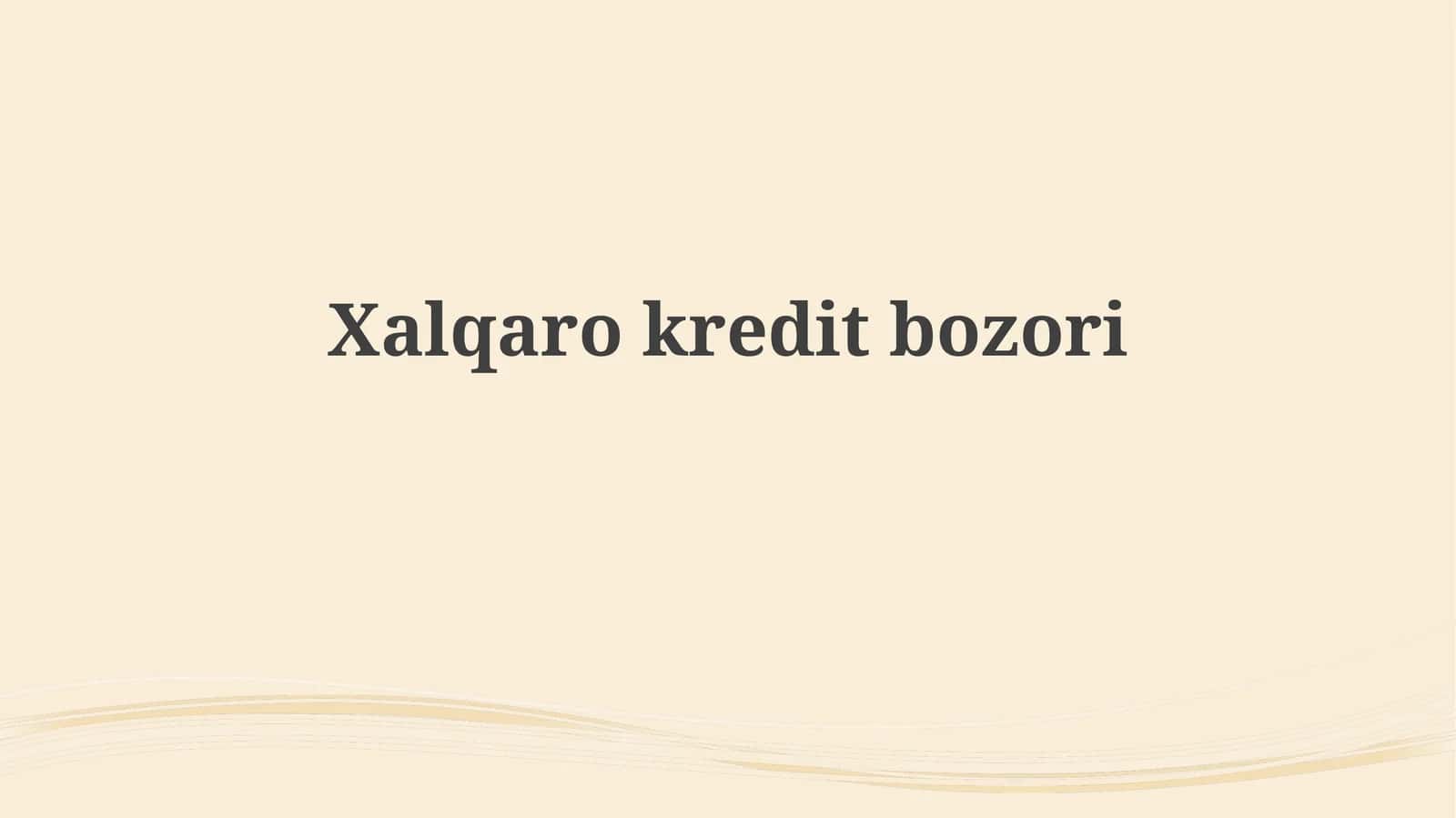 Xalqarokreditbozori 1