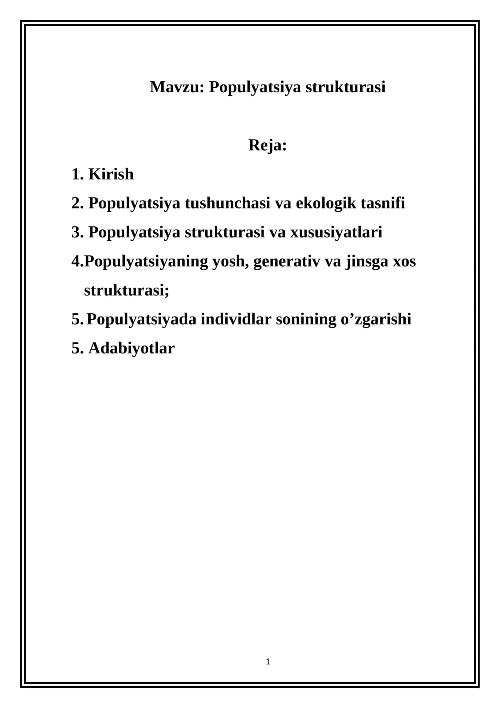 Populyatsiya strukturasi 1