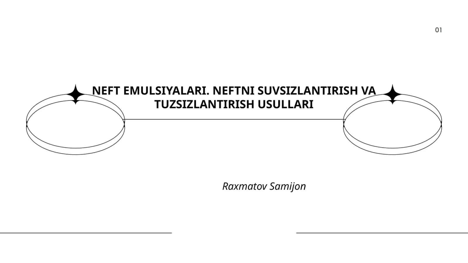 NEFT EMULSIYALARI. NEFTNI SUVSIZLANTIRISH VA TUZSIZLANTIRISH USULLARI 1