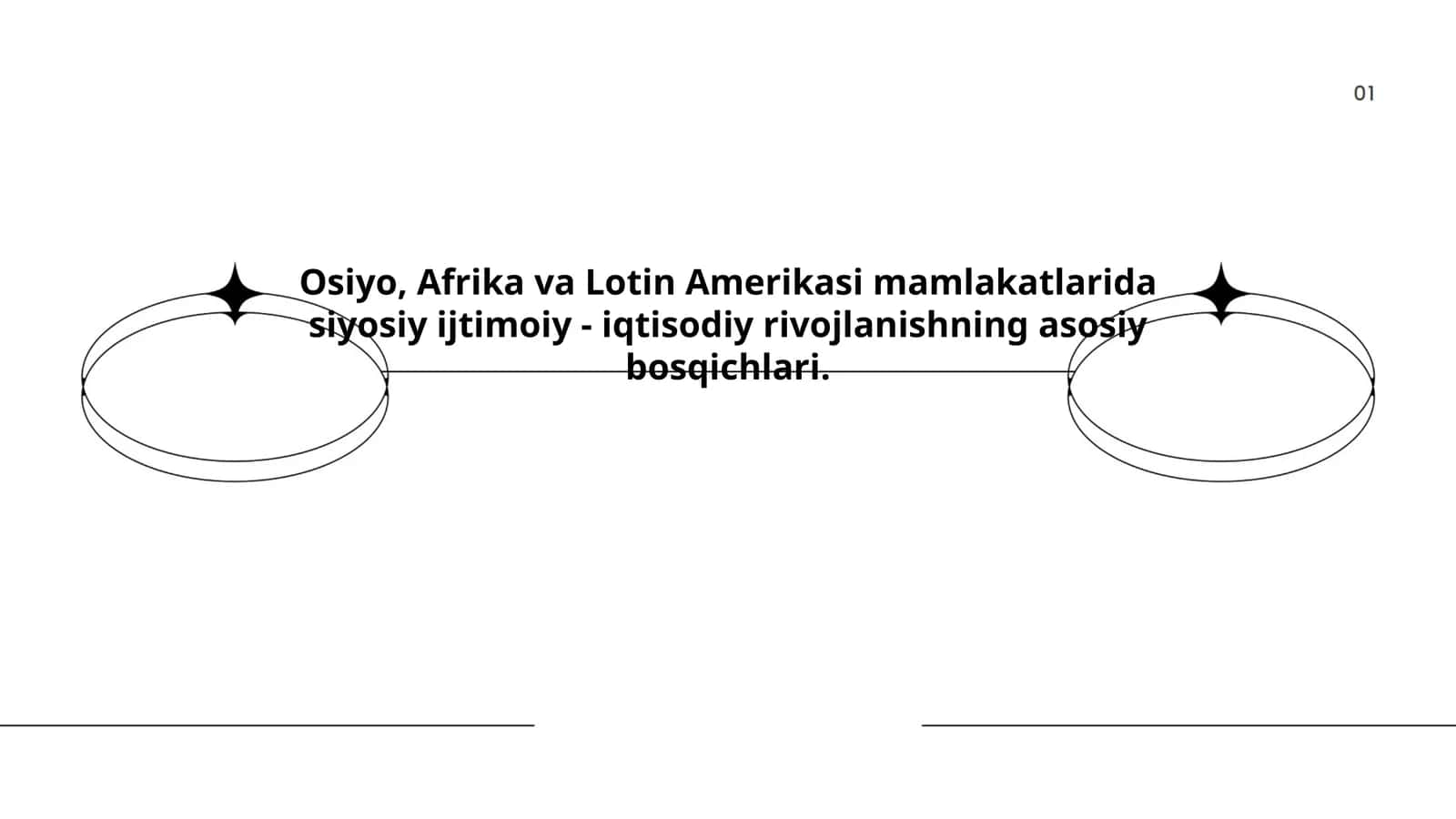 Osiyo, Afrika va Lotin Amerikasi mamlakatlarida siyosiy ijtimoiy - iqtisodiy rivojlanishning asosiy bosqichlari 1