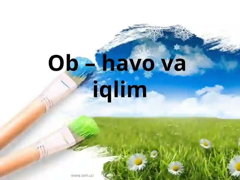 Ob-havo va iqlim 1